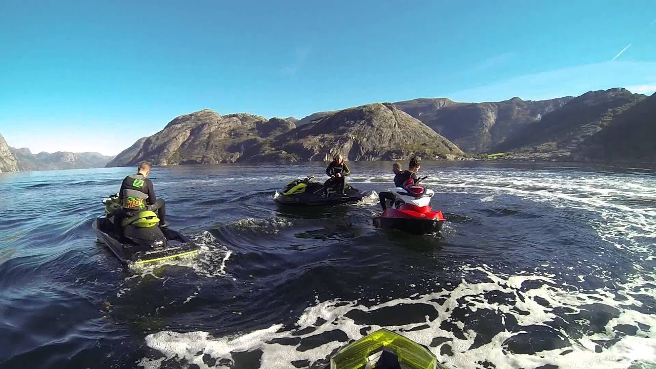 Jet ski 2013 season ending 1 / Høle Lysefjord / october 12 YouTube