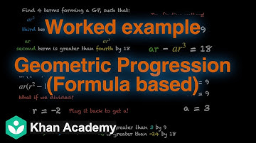 Worked example GP (formula based) | Sequence and Series | Grade 11 | Math | Khan Academy