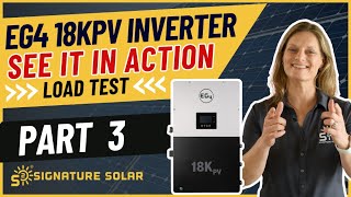 EG4 18KPV Hybrid Inverter: Load Test & Home Tour - Discover its Power Capacity