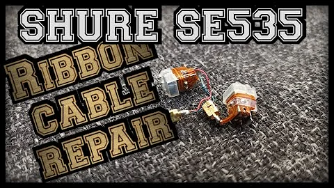 Shure SE535 broken internal wires repair, patch your broken ribbon cable [NAKED Tutorial]