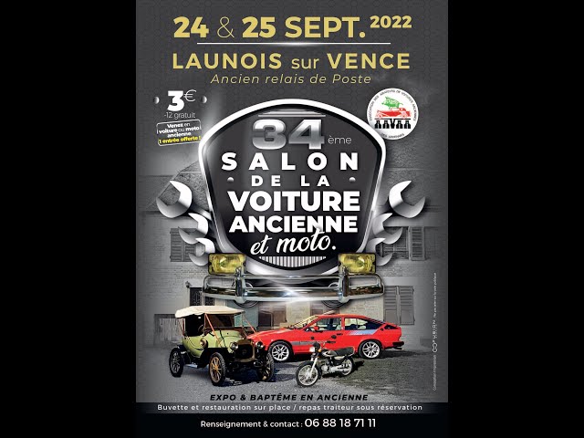 Le salon de la voiture ancienne est de retour à Launois-sur-Vence