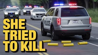 Woman Rams Police Cars with Child in Vehicle 🚨 | Bodycam Footage | Police Chase