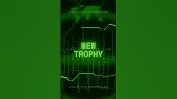 NEW TROPHY   Retro CRT green screen glitch text animation