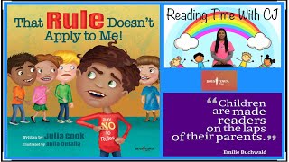 THAT RULE DOESN'T APPLY TO ME! | Kids Book READ ALOUD | Storytime | Books for Kids