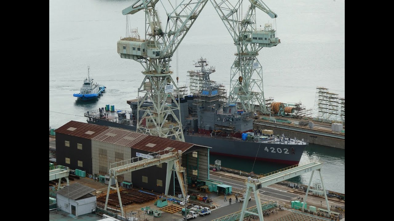 訓練支援艦「くろべ」出渠 令和4年9月22日 YouTube