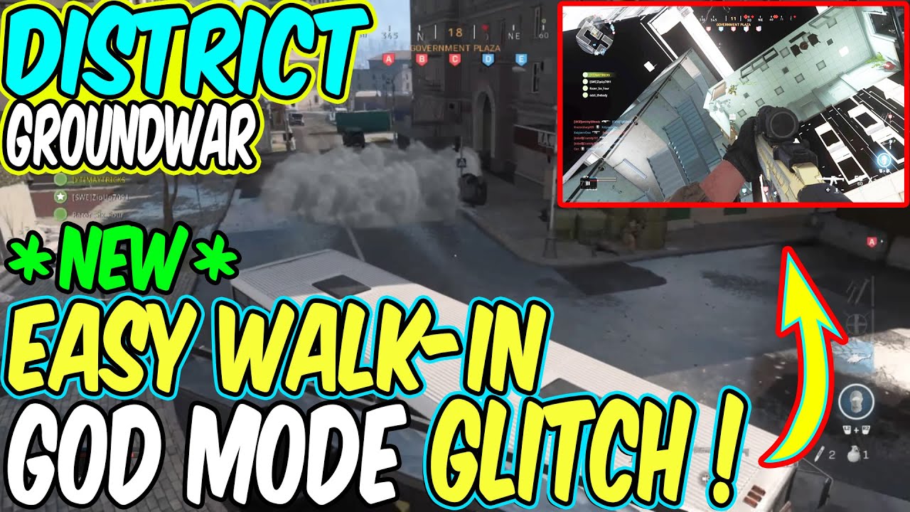 COD MW Groundwar Glitch *NEW* Super EASY WALK-IN GOD MODE GLITCH AFTER ALL PATCHES / 1.13