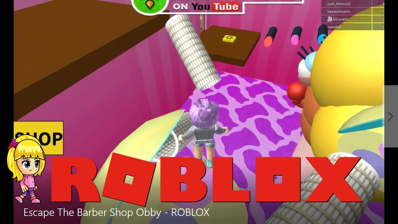Escape The Barber Shop Obby Roblox Never Give Up Youtube - escape the barber shop roblox youtube