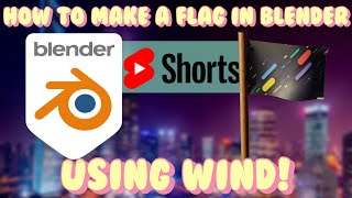Blender tutorial: Make a flag using wind within a minute!