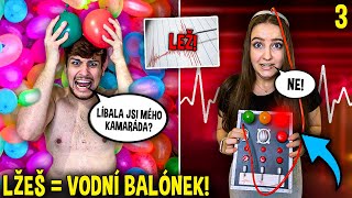 MÁJA vs KOŘEN!🥰 EXTRÉMNÍ DETEKTOR LŽI UKÁŽE, ŽE NEMLUVÍŠ PRAVDU = VODNÍ BALONEK!😱😭 *EMOTIVNÍ*🥺