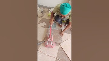 Manual tile cutter use #shorts