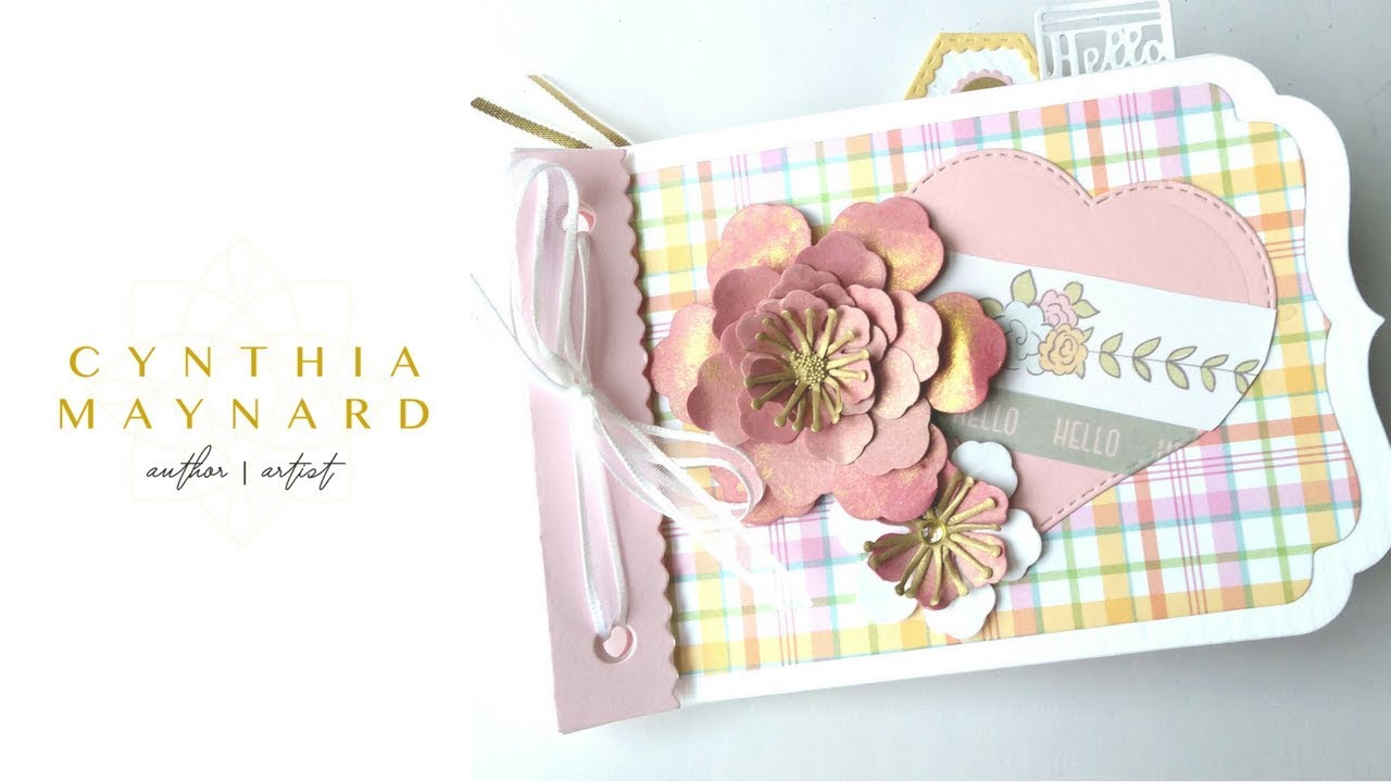 Sizzix Series Lori Whitlock Mini Album With Alternate Page Idea Flip Through and Tutorial