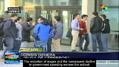 Economic crisis in Spain causes brain drain