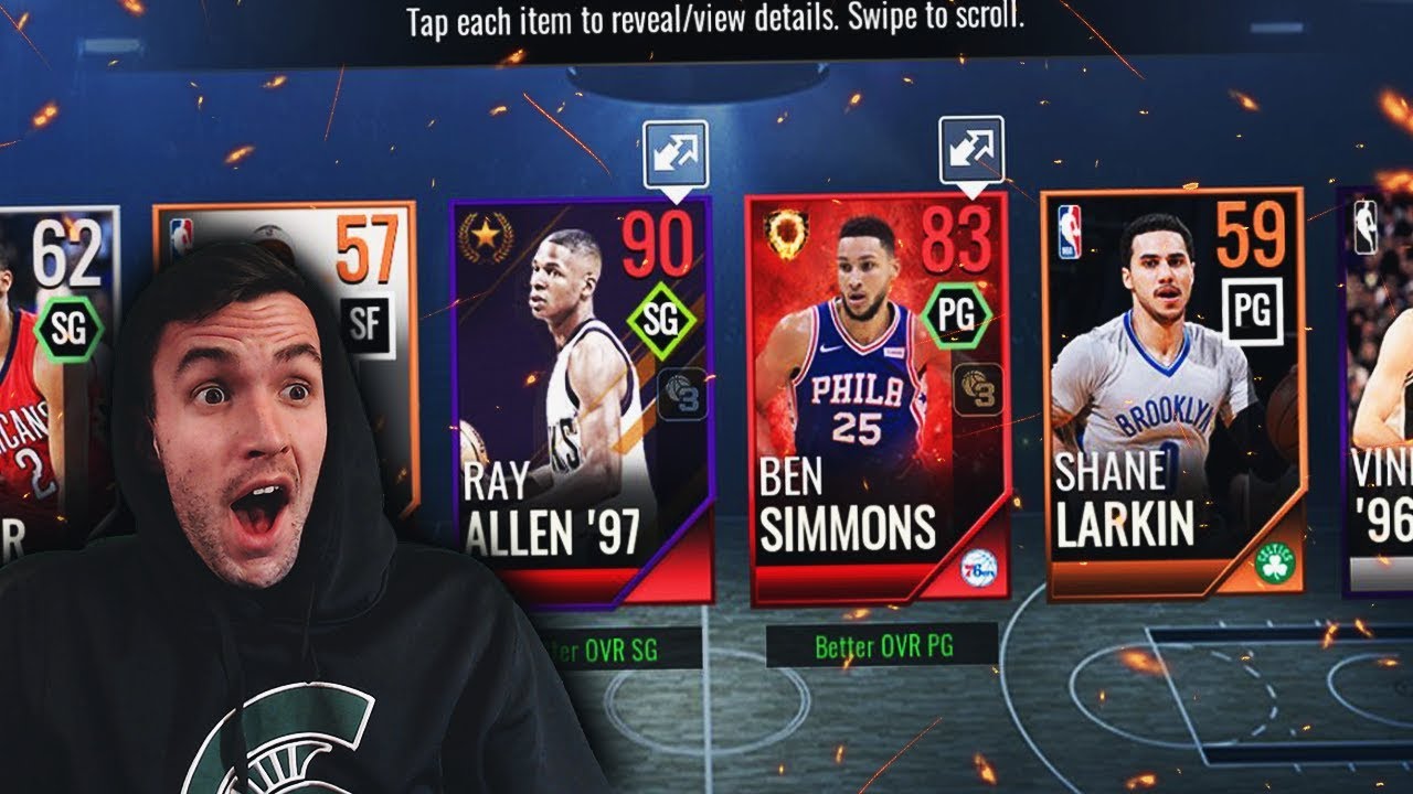 BEST PACKS IN NBA LIVE MOBILE! TOP 10 POWER PACK PULLS