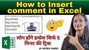Comment in MS Excel | How to Insert Comment in Excel? | Computer Tech Academy