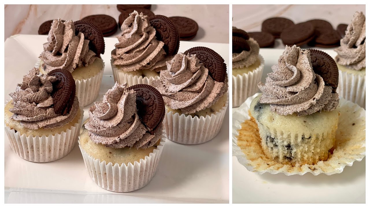 Oreo Cupcakes In Kadai With Oreo Frosting  | No Eggs, No Oven Oreo Cupcakes | Cookie Cupcakes | Anyone Can Cook with Dr.Alisha