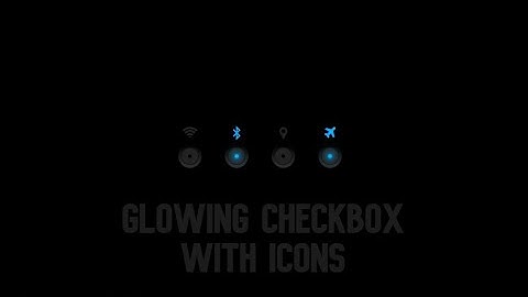 Glowing Checkbox Design With Icon || WEB BURNER