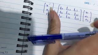 Vector and tensor Analysis 11.0 law of transformation