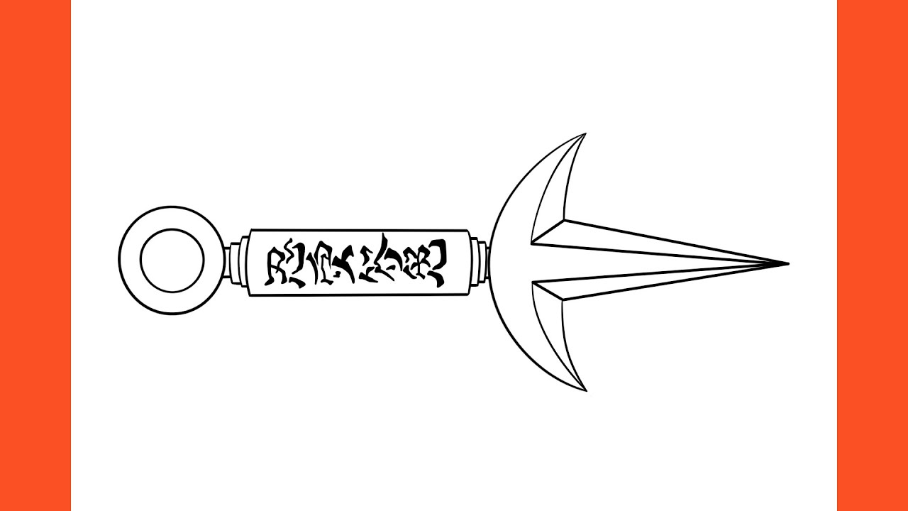 How to draw minato kunai #naruto #draw #drawing #howtodraw #anime