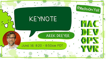 MDOYVR22 - Arek Dreyer - Keynote