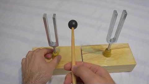 Acoustic Resonance using Tuning Forks (440Hz, Spectrum Analyzer apps)