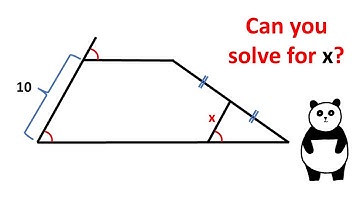 Can you Solve for x in under 30 seconds? Geometry video.