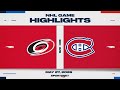 NHL Game 4 Highlights | Hurricanes vs. Canadiens - May 27, 2026