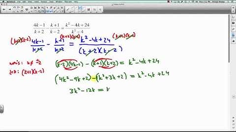 PreCalc 11: 2.5 Solving Rational Equations