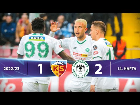 Y. Kayserispor - A. Konyaspor (1-2) Highlights/Özet | Spor Toto Süper Lig - 2022/23