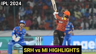 mi vs srh highlights | srh vs mi highlights | srh winning moment | klaasen batting | srh highlights