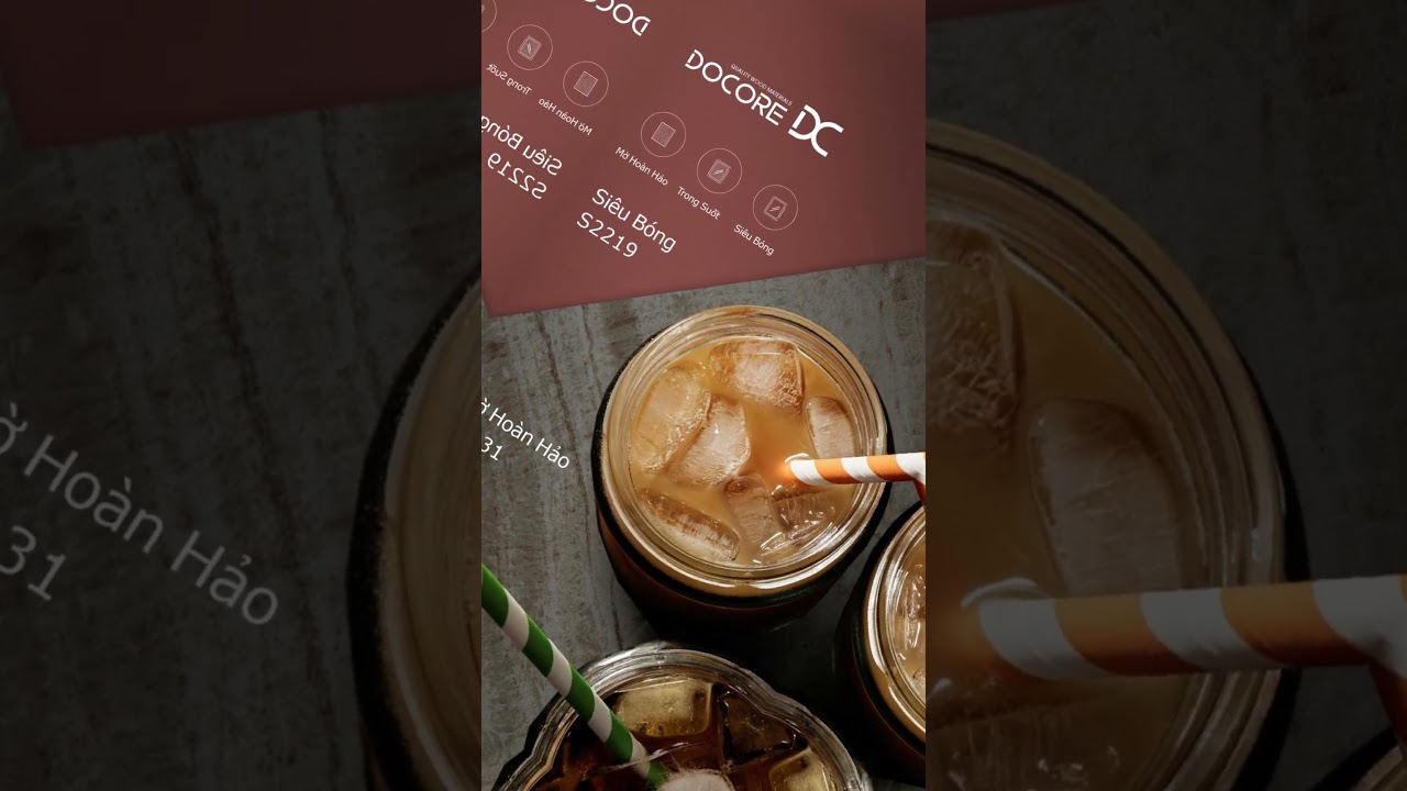 Bề mặt ván phủ Melamine của Docore DC