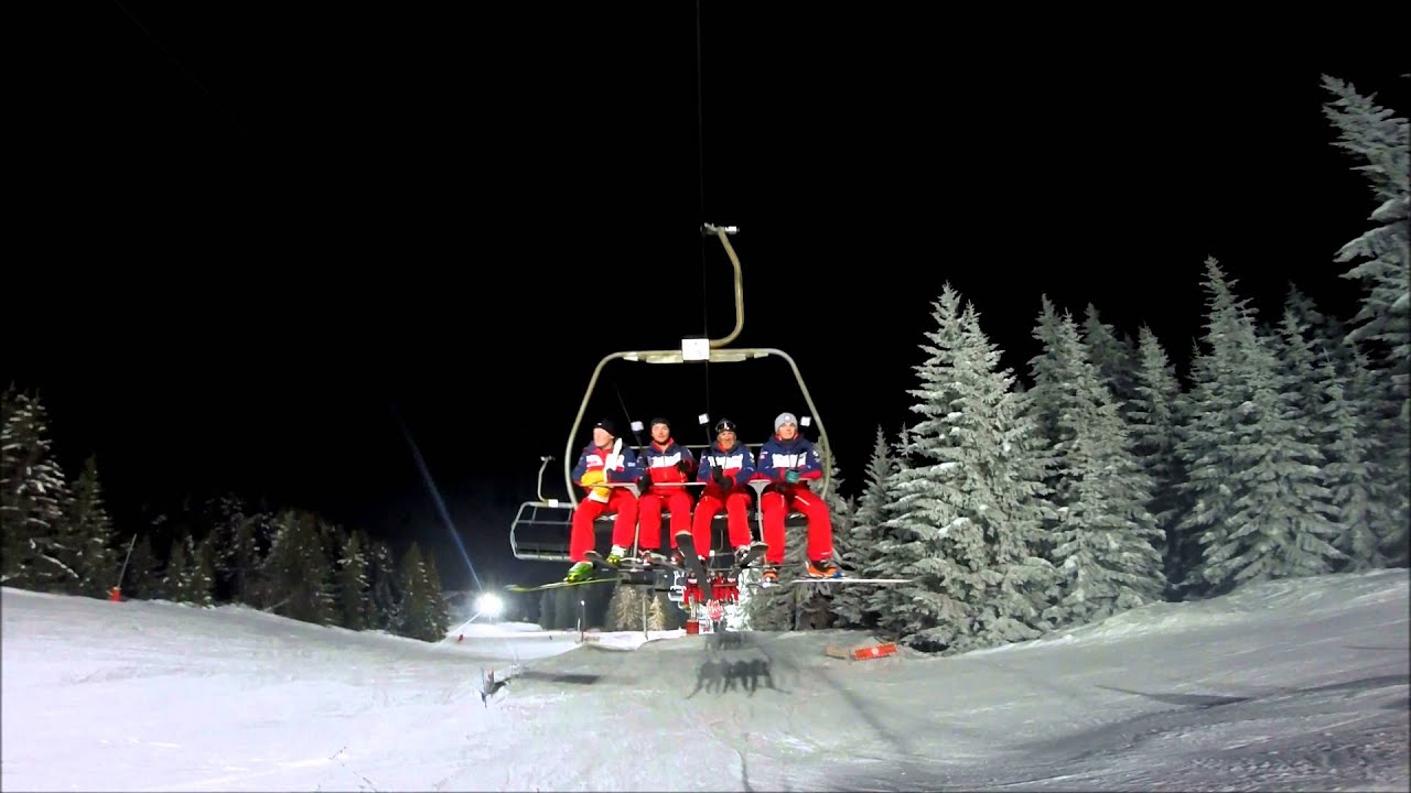 Descente aux torches des aravis, Manigod  (2mars 2016)