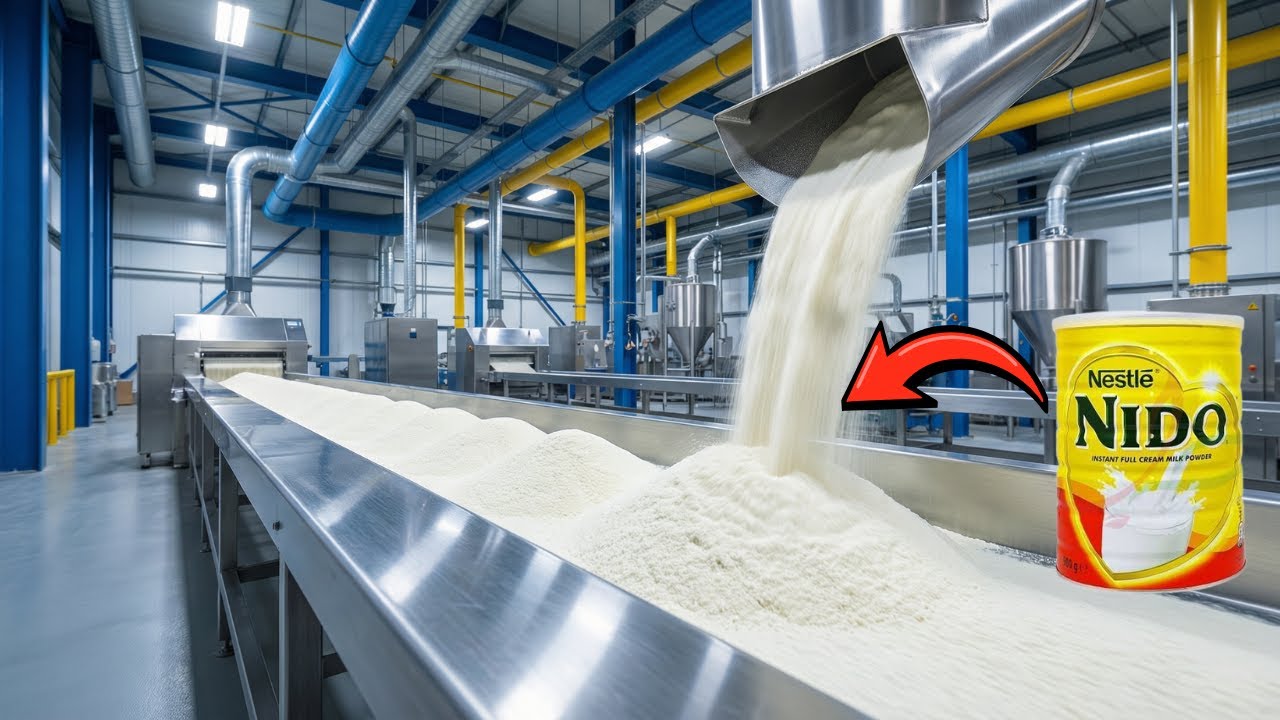 Comment c’est fait : Le Lait en Poudre – Dans les usines qui transforment des millions de litres !