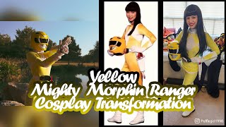 Yellow Mighty Morphin Ranger Cosplay Transformation