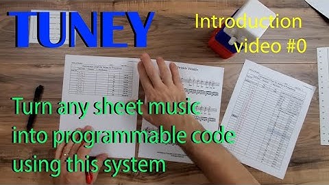 How to easily turn any sheet of music into arduino code Introduction video #0