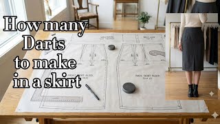 Master the dart math in skirts|perfect skirt pattern|HINDI| dart method chart for skirts