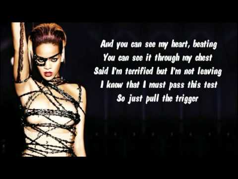 Rihanna Russian Roulette Karaoke Instrumental with lyrics on screen 