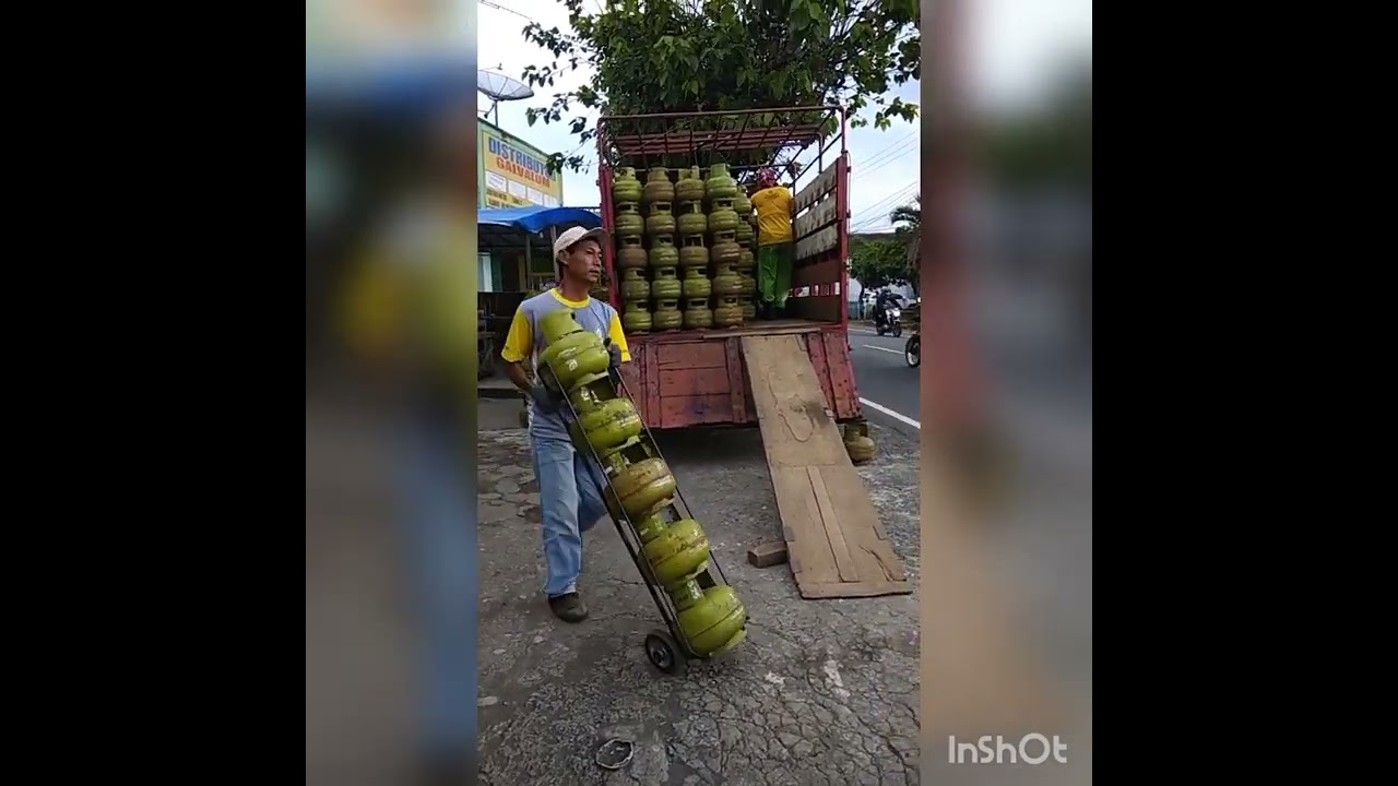 Cara bongkar muat gas LPG 3 kg