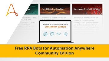 Free RPA Bots for Automation Anywhere Community Edition | #AAIllustrates Ep. 9