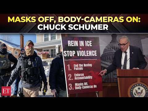 'ICE's thuggery must end': Chuck Schumer says immigration agents must lose masks, add body-cameras