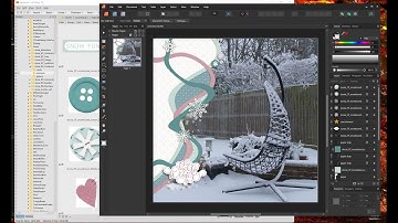 Digi-Scrapping with Affinity - Snow Day Big Photo Layout