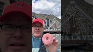 Donut DOC Abroad: Andorra 🇦🇩 #donuts #strawberry #sprinkles #europe #yeast #mountains #skiing
