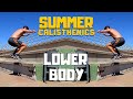 GPP CALISTHENICS (3 Levels). LOWER BODY Workout + Cardio. Train Your Legs &amp; Glutes Bodyweight Only
