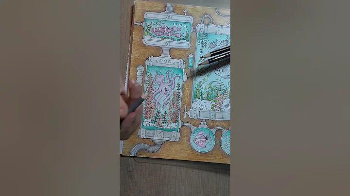 Coloring pipes and metal using greys to looke like...