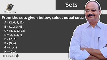 From the sets given below, select equal sets: A={2,4,8,12} B={1,2,3,4} C={4,8,12,14} D={3,1,4,2}