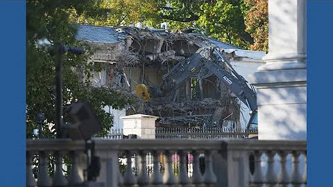 The White House starts demolishing part of the East Wing to build Trump's ballroom
