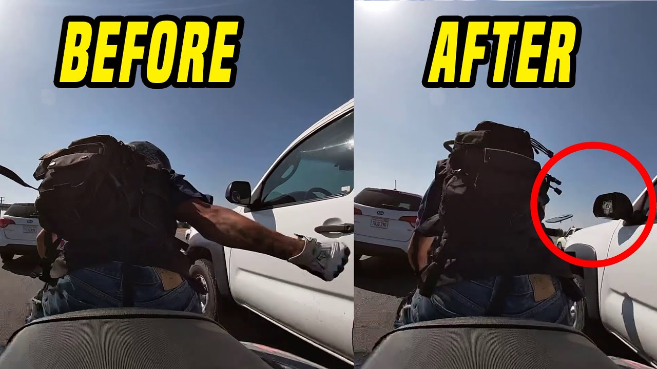 ANGRY DRIVERS VS BIKERS MOTORYCLE ROAD RAGE COMPILATION #6 - YouTube