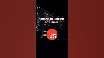 JavaScript developer interview questions 👨‍💻 | #shorts #js #javascript #interview #coding #python