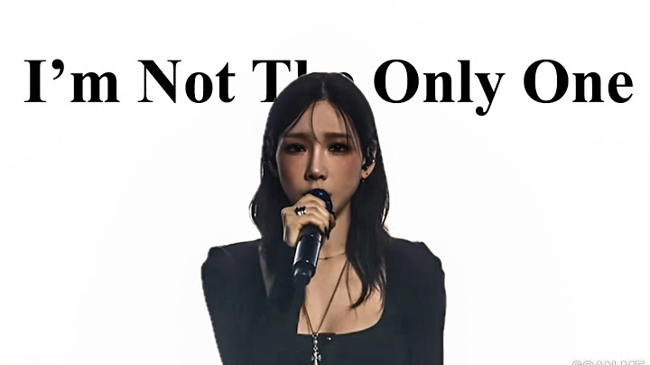 샘 스미스 & 태연 : Sam Smith, TAEYEON - I'm Not The Only One [가사/해석/lyrics]