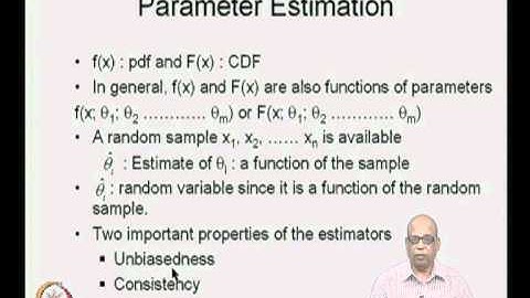 Mod-03 Lec-07 Parameter Estimation