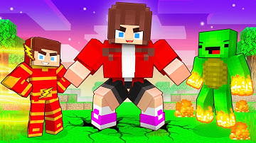 JJ, Mikey and JJ`s Girl Become SUPERHEROES - Maizen Minecraft Animation